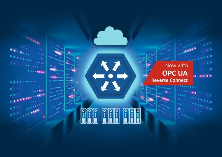 A Softing dataFEED OPC Suite Extended megoldása megnövelt biztonságot kínál az OPC UA Reverse Connect rendszerrel történő adatintegrációhoz